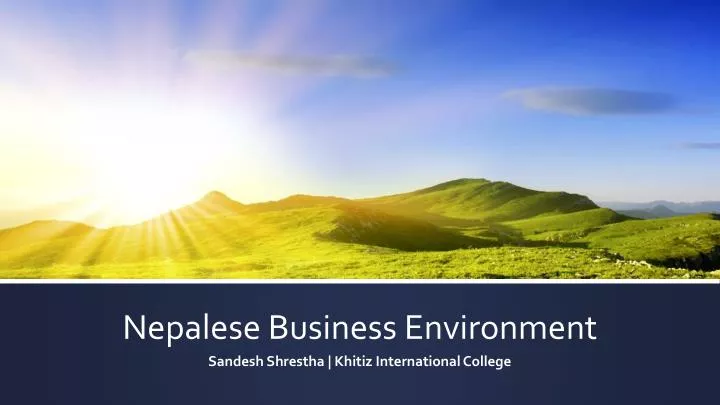 nepalese business environment