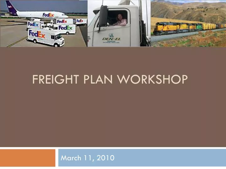 freight plan workshop