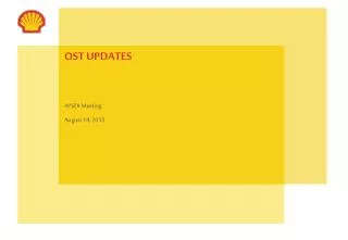 OST UPDATES