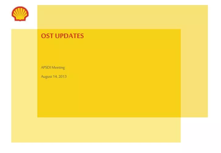 ost updates