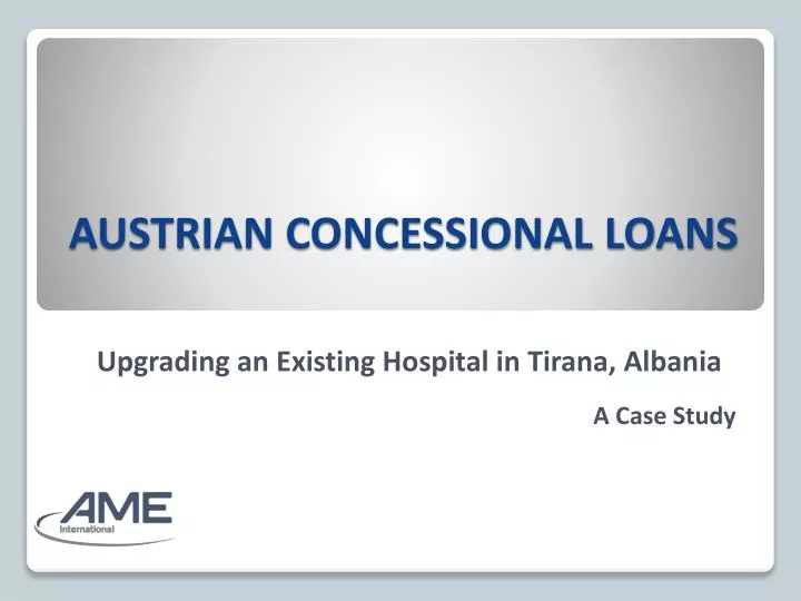 austrian concessional loans