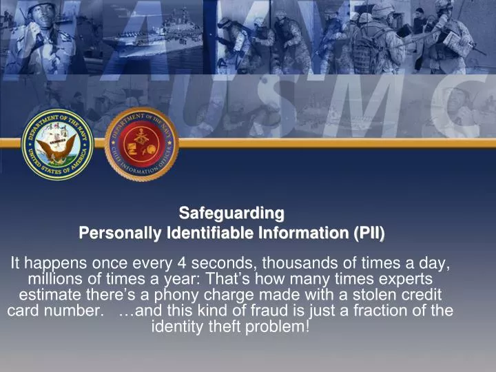 safeguarding personally identifiable information pii
