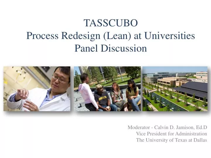 tasscubo process redesign lean at universities panel discussion