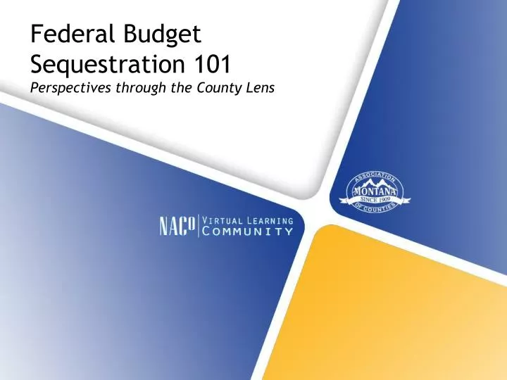 federal budget sequestration 101 perspectives through the county lens