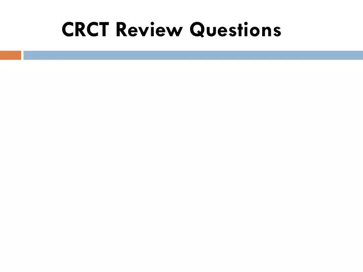 crct review questions