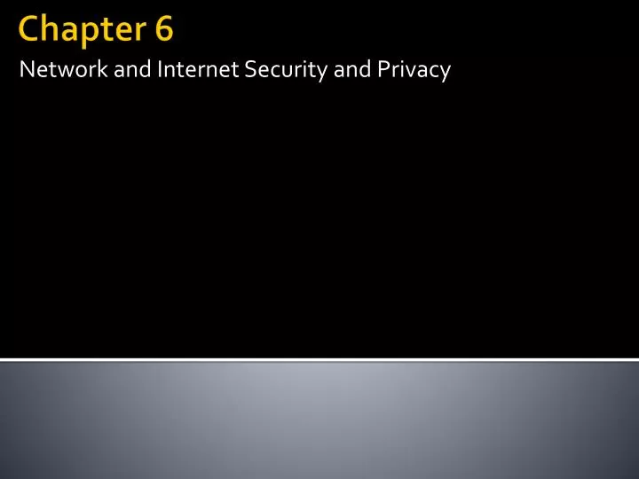 network and internet security and privacy