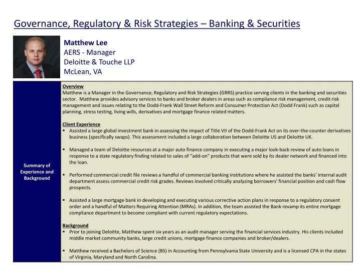 governance regulatory risk strategies banking securities