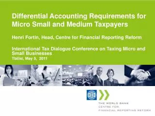 Differential Accounting Requirements for Micro Small and Medium Taxpayers