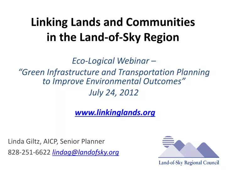 linking lands and communities in the land of sky region