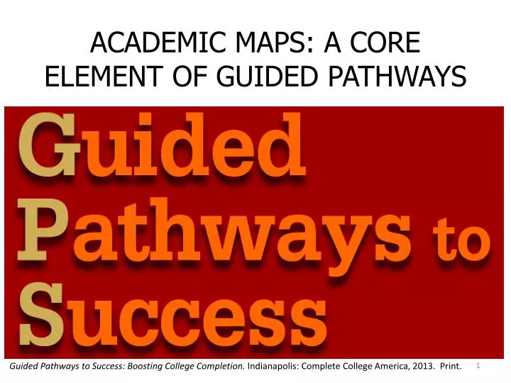 academic maps a core element of guided pathways