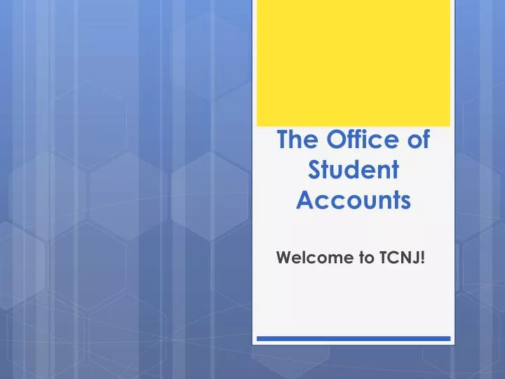 the office of student accounts
