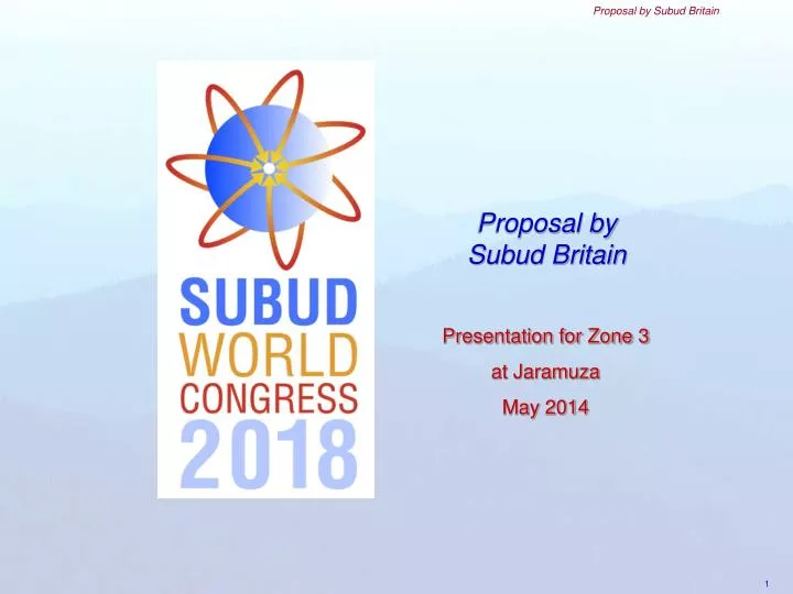 proposal by subud britain