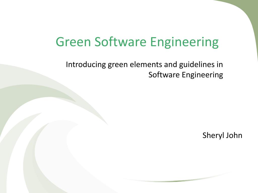 PPT - Green Software Engineering PowerPoint Presentation, free download ...