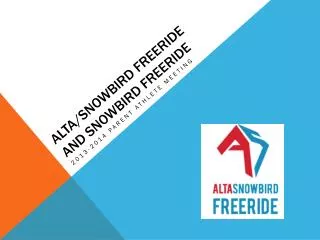 Alta/Snowbird Freeride and snowbird freeride