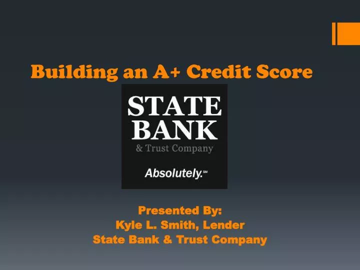 building an a credit score