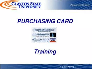 PURCHASING CARD