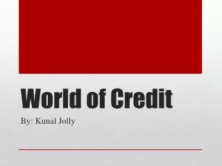World of Credit