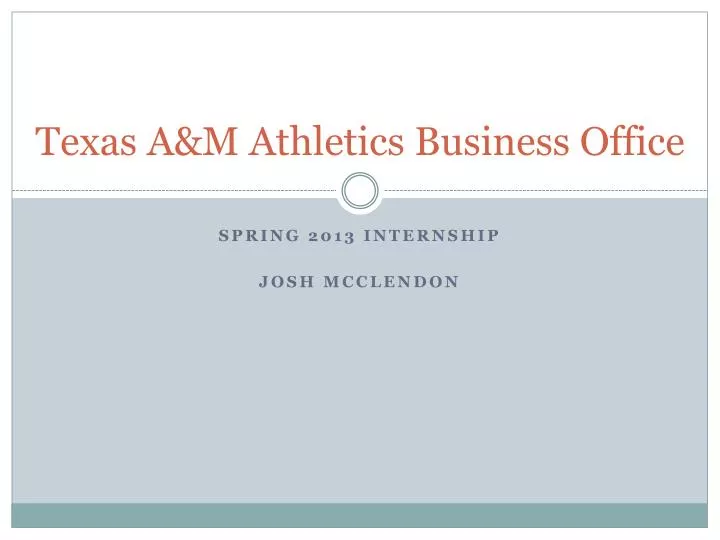 texas a m athletics business office