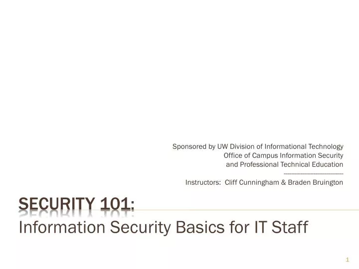 security 101