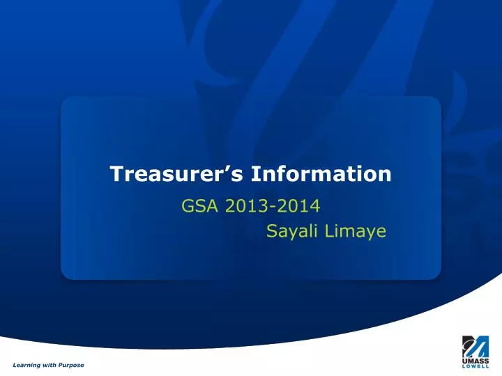 treasurer s information