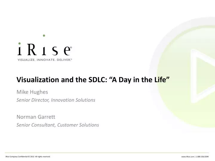 visualization and the sdlc a day in the life