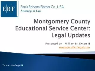 Montgomery County Educational Service Center: Legal Updates
