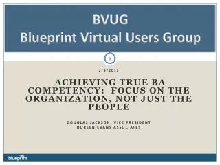 BVUG Blueprint Virtual Users Group