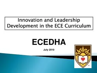 Innovation and Leadership Development in the ECE Curriculum