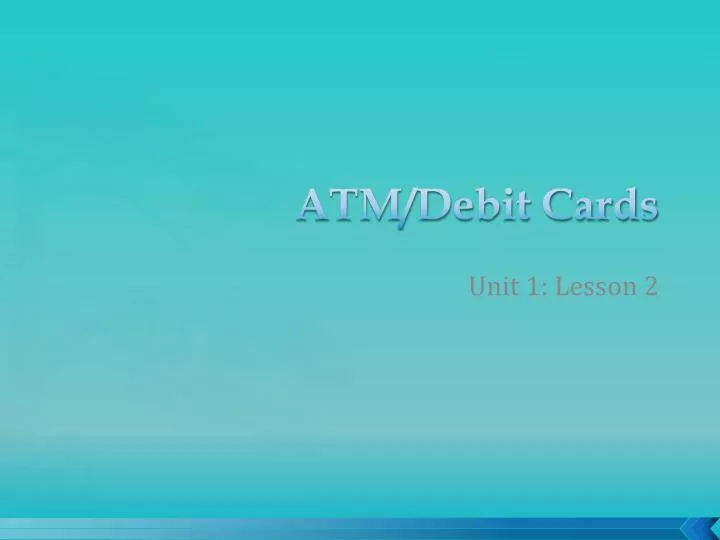 atm debit cards