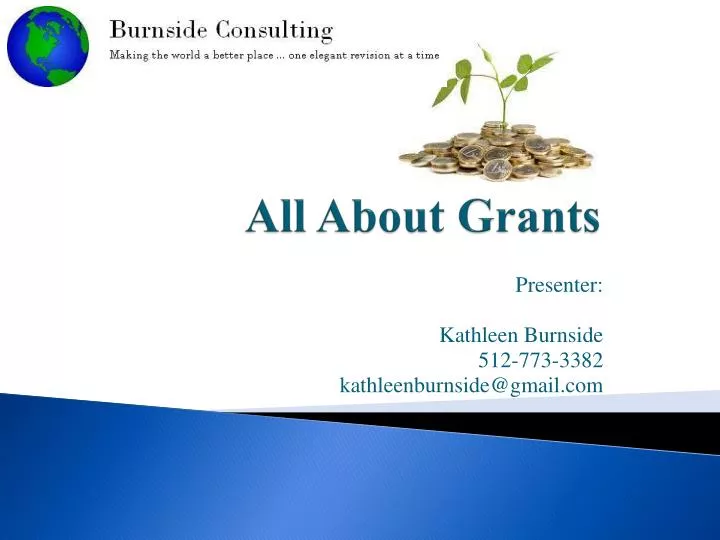all about grants