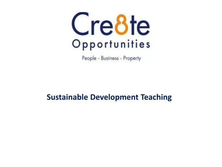 sustainable development teaching