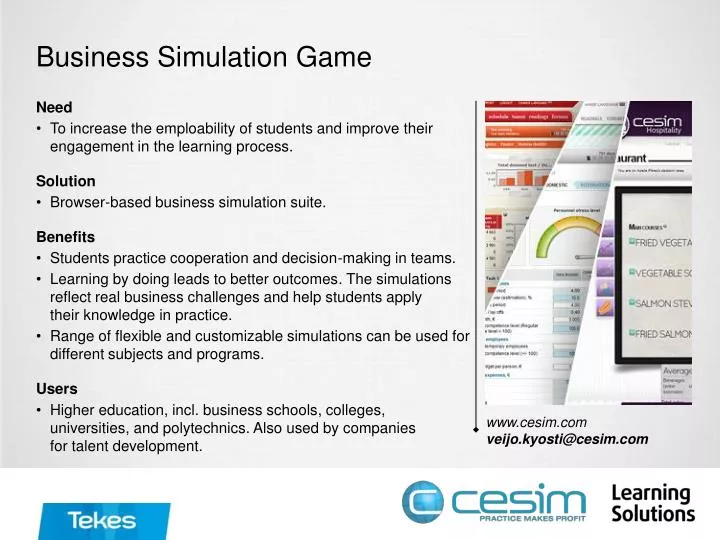 business simulation game