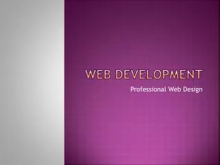 Web development