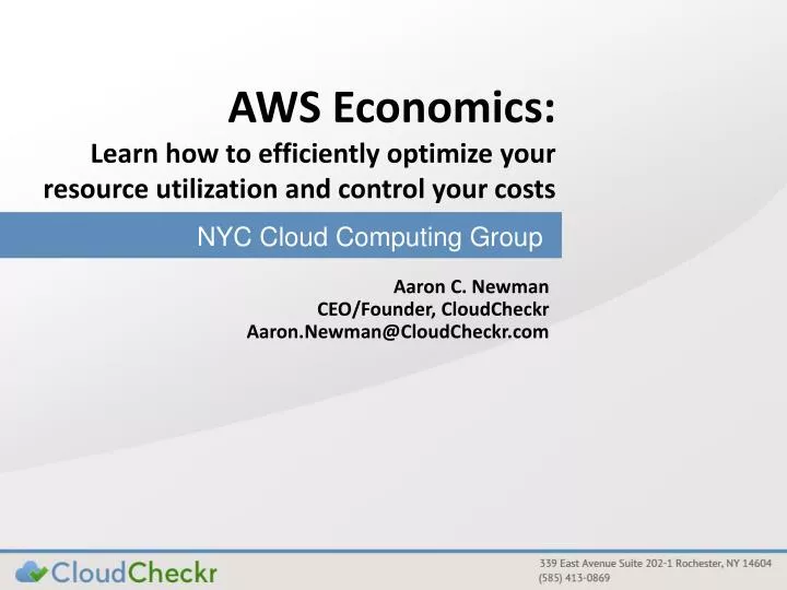 aws economics learn how to efficiently optimize your resource utilization and control your costs