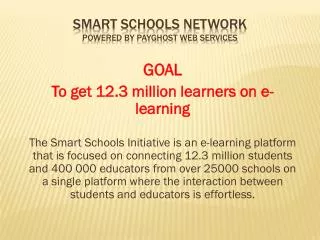 Smart Schools Network Powered by Payghost Web Services