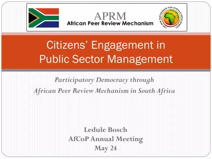 citizens engagement in public sector management