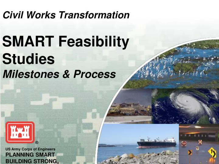 civil works transformation smart feasibility studies milestones process