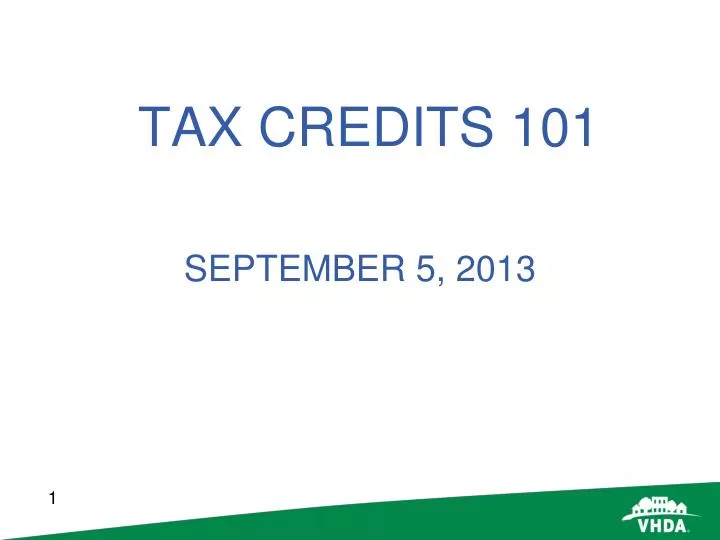 tax credits 101