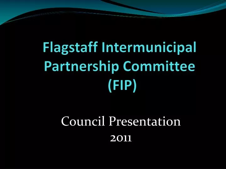 flagstaff intermunicipal partnership committee fip