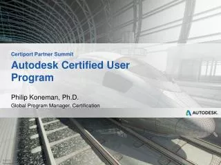 Autodesk Certified User Program