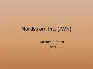 Nordstrom Inc. (JWN)