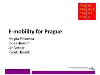 E-mobility for Prague