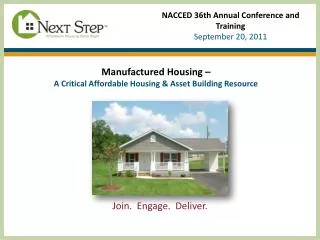 NACCED 36th Annual Conference and Training September 20, 2011