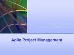 Agile Project Management - slide 1