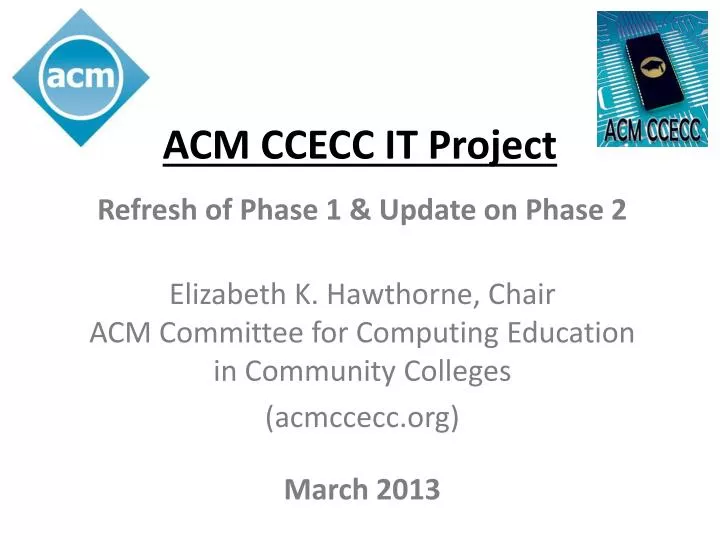 acm ccecc it project