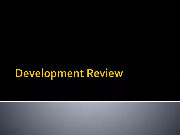 development review