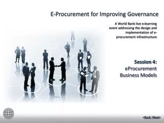 Session 4: eProcurement Business Models
