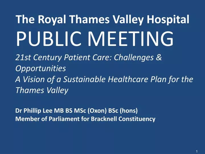 the royal thames valley hospital