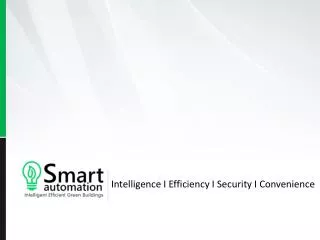 Intelligence I Efficiency I Security I Convenience