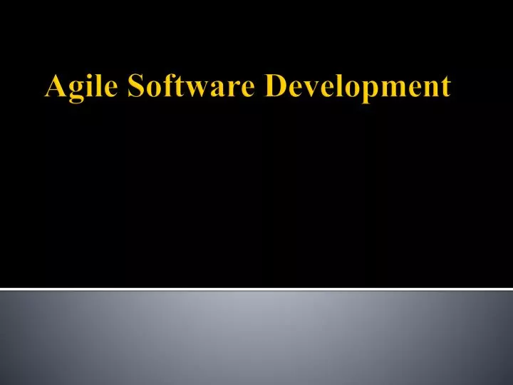 a gile software development